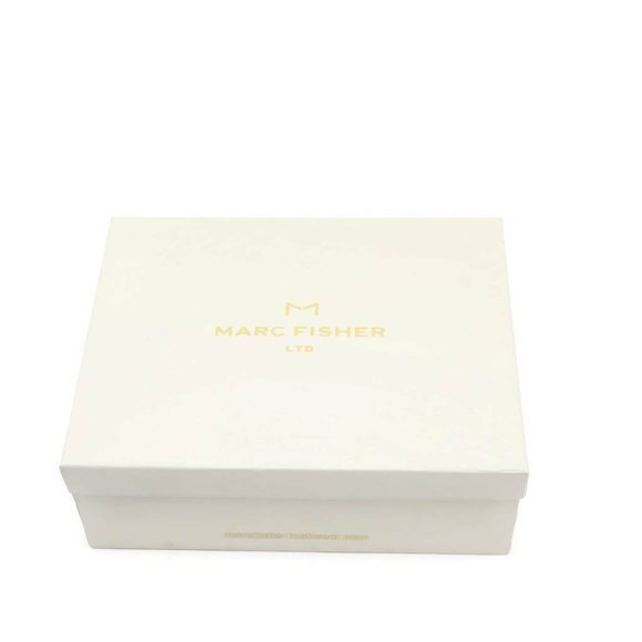 Marc Fisher Womens Harlin Sandals Beige Ankle Strap Peep Toe Block Heel 9.5 M - Picture 7 of 8